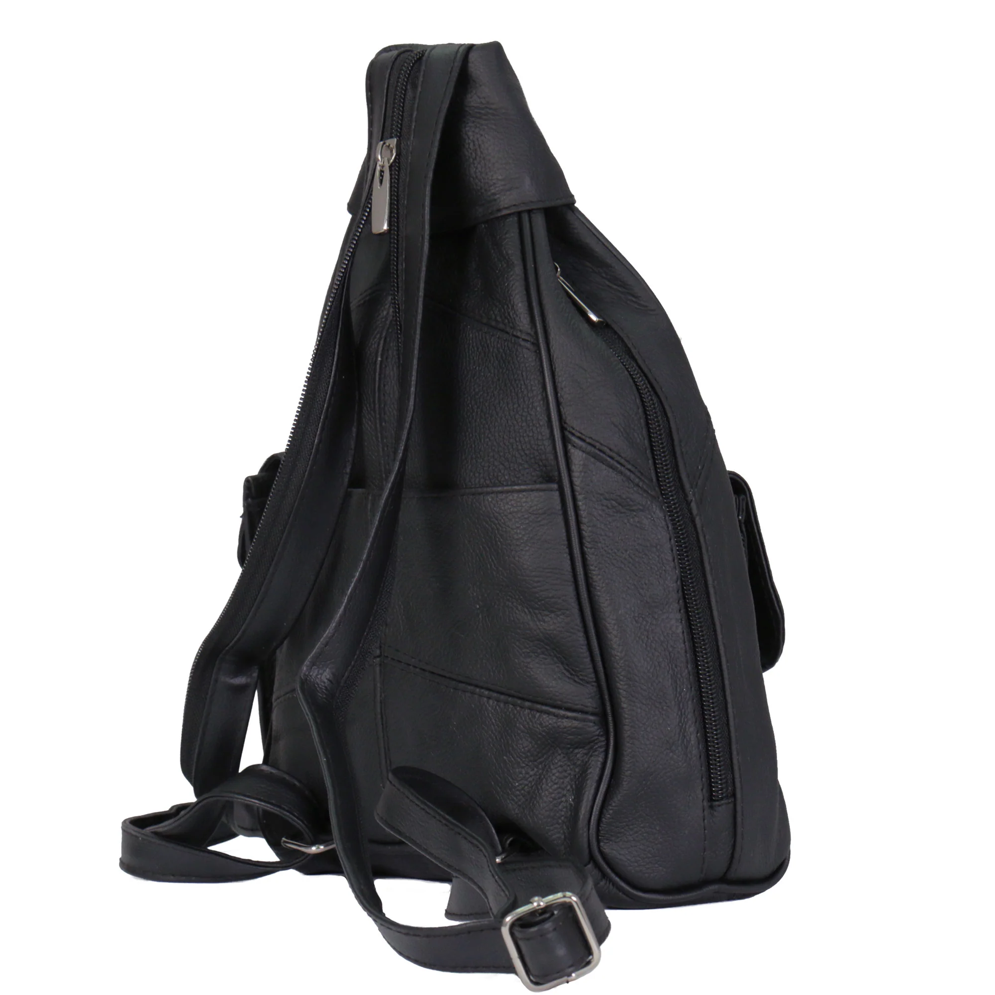 Hot Leathers BPA1005 Black Leather Backpack - Image 5
