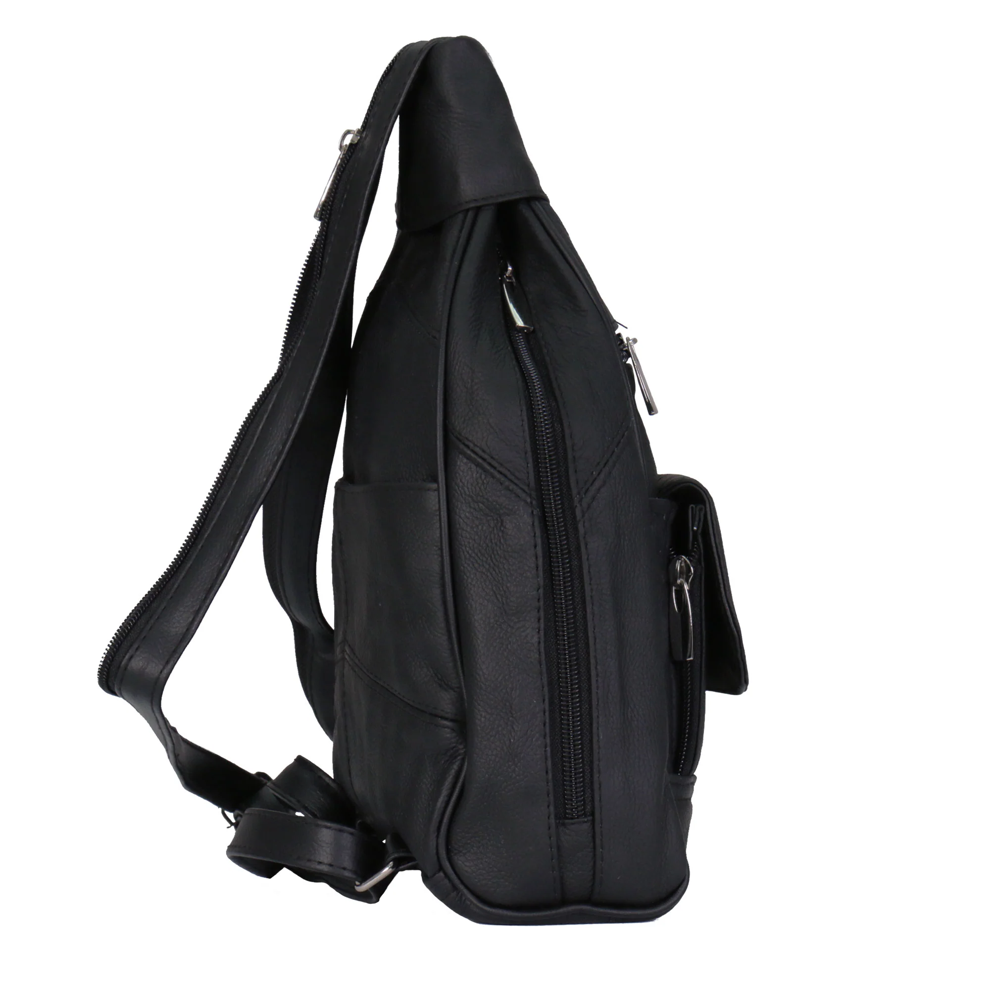 Hot Leathers BPA1005 Black Leather Backpack - Image 6