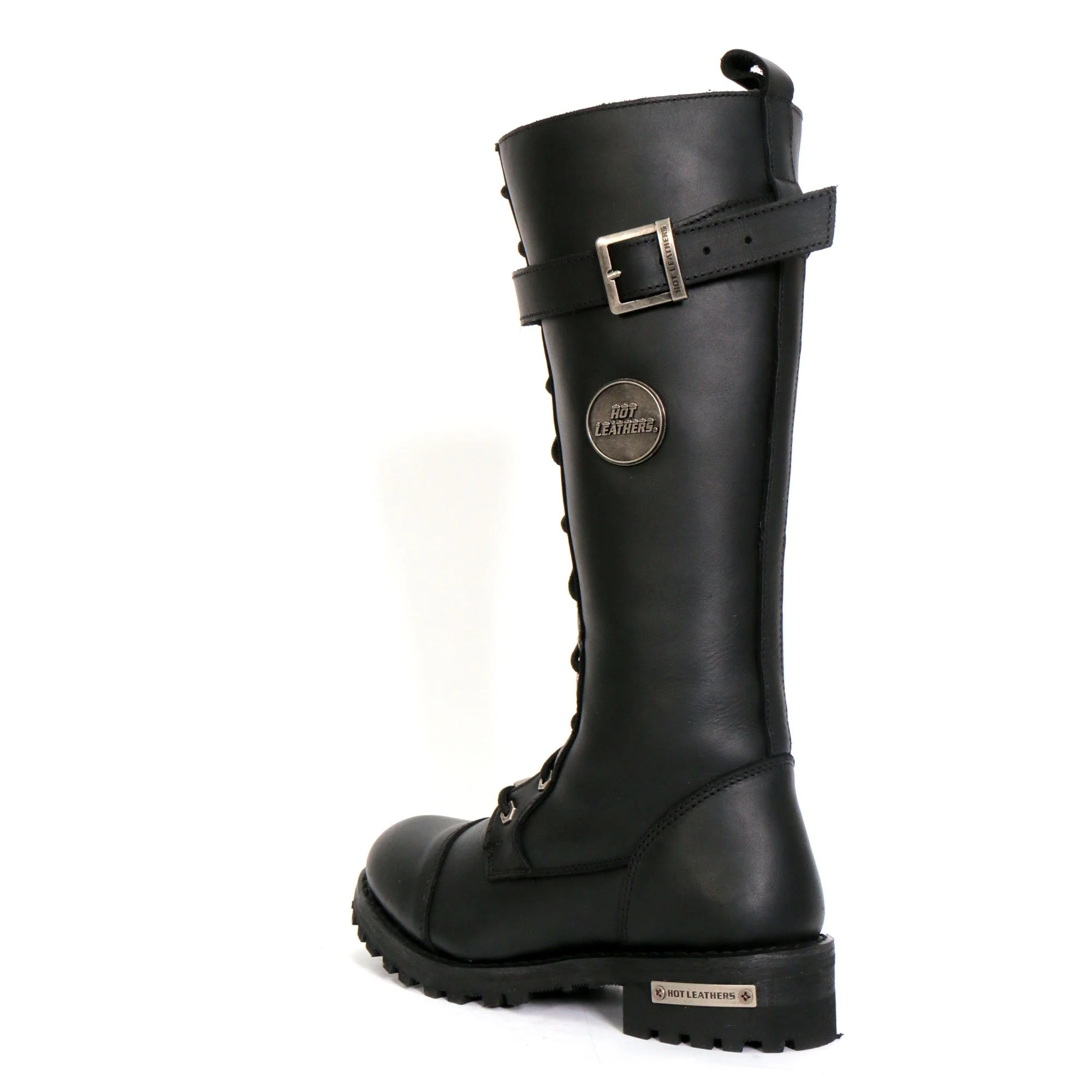 Hot Leathers BTL1005 Ladies 14-inch Black Knee-High Leather Boots with Side Zipper Entry - Image 8