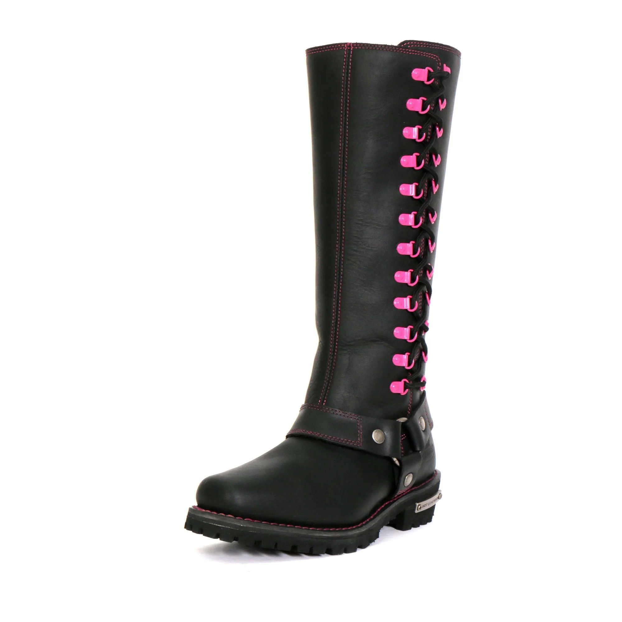 Hot Leathers BTL1006 Ladies 14-inch Black Knee-High Leather Boots with Side Zipper Entry - Image 5
