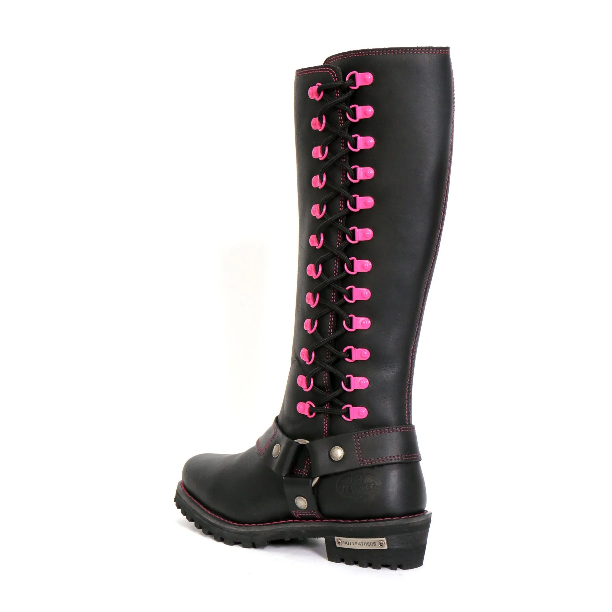 Hot Leathers BTL1006 Ladies 14-inch Black Knee-High Leather Boots with Side Zipper Entry - Image 7