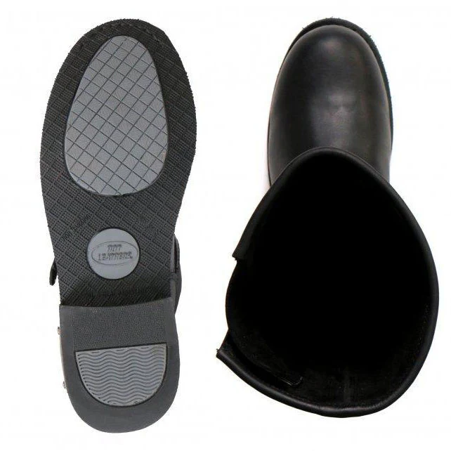 Hot Leathers BTM1002 Men's Black 11-inch Round Toe Engineer Leather Boots - Image 10