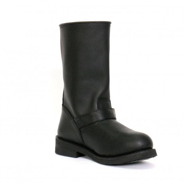 Hot Leathers BTM1002 Men's Black 11-inch Round Toe Engineer Leather Boots - Image 15