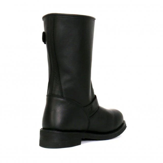 Hot Leathers BTM1002 Men's Black 11-inch Round Toe Engineer Leather Boots - Image 20