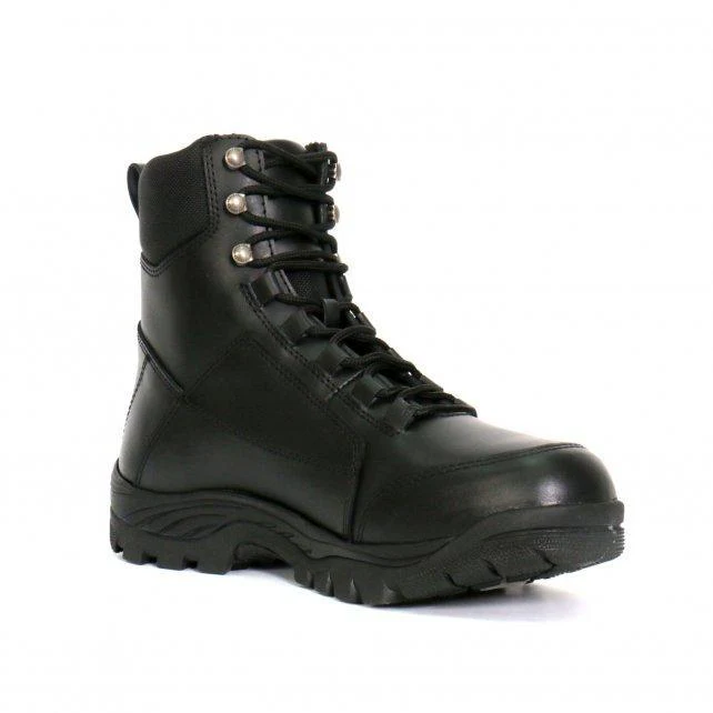 Hot Leathers BTM1010 Men's Black Leather Swat Style Lace Up Boots - Image 3