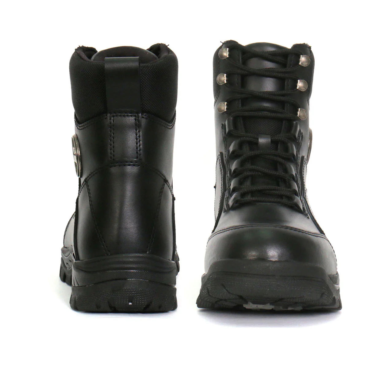 Hot Leathers BTM1010 Men's Black Leather Swat Style Lace Up Boots - Image 4