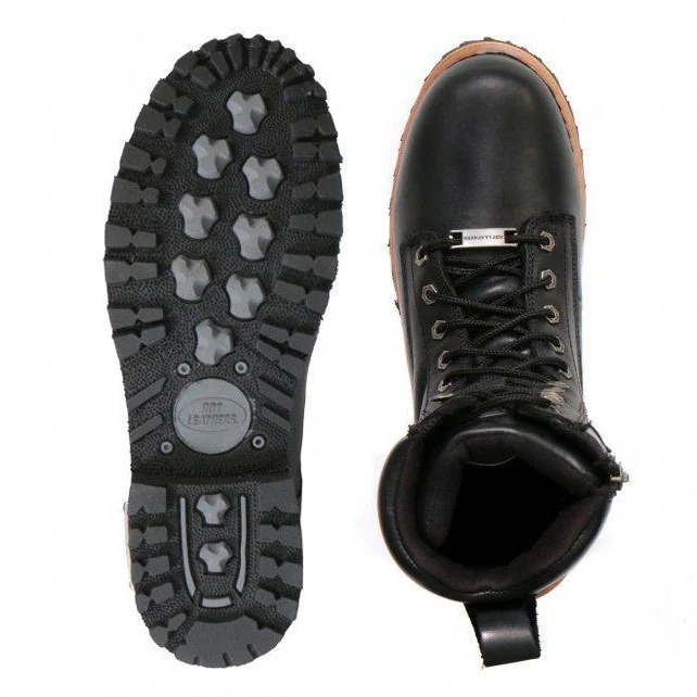 Hot Leathers BTM1011 Men's 8 Inch Two Tone Logger Leather Lace Up Boots - Image 10
