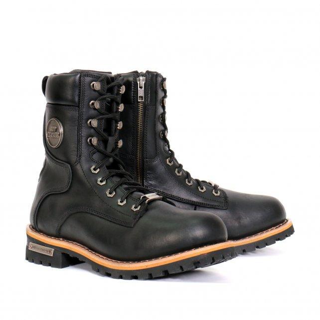Hot Leathers BTM1011 Men's 8 Inch Two Tone Logger Leather Lace Up Boots - Image 12