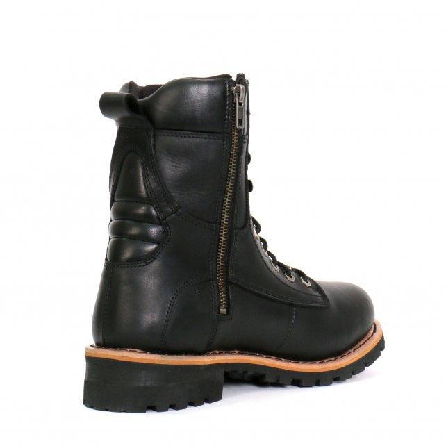 Hot Leathers BTM1011 Men's 8 Inch Two Tone Logger Leather Lace Up Boots - Image 9