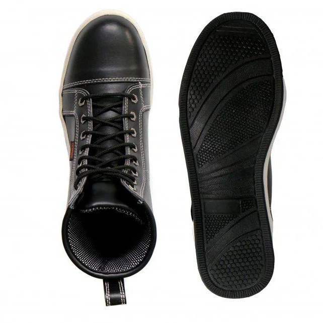 Hot Leathers BTM1014 Men's Black and White Leather 6-inch Riding Sneaker - Image 10