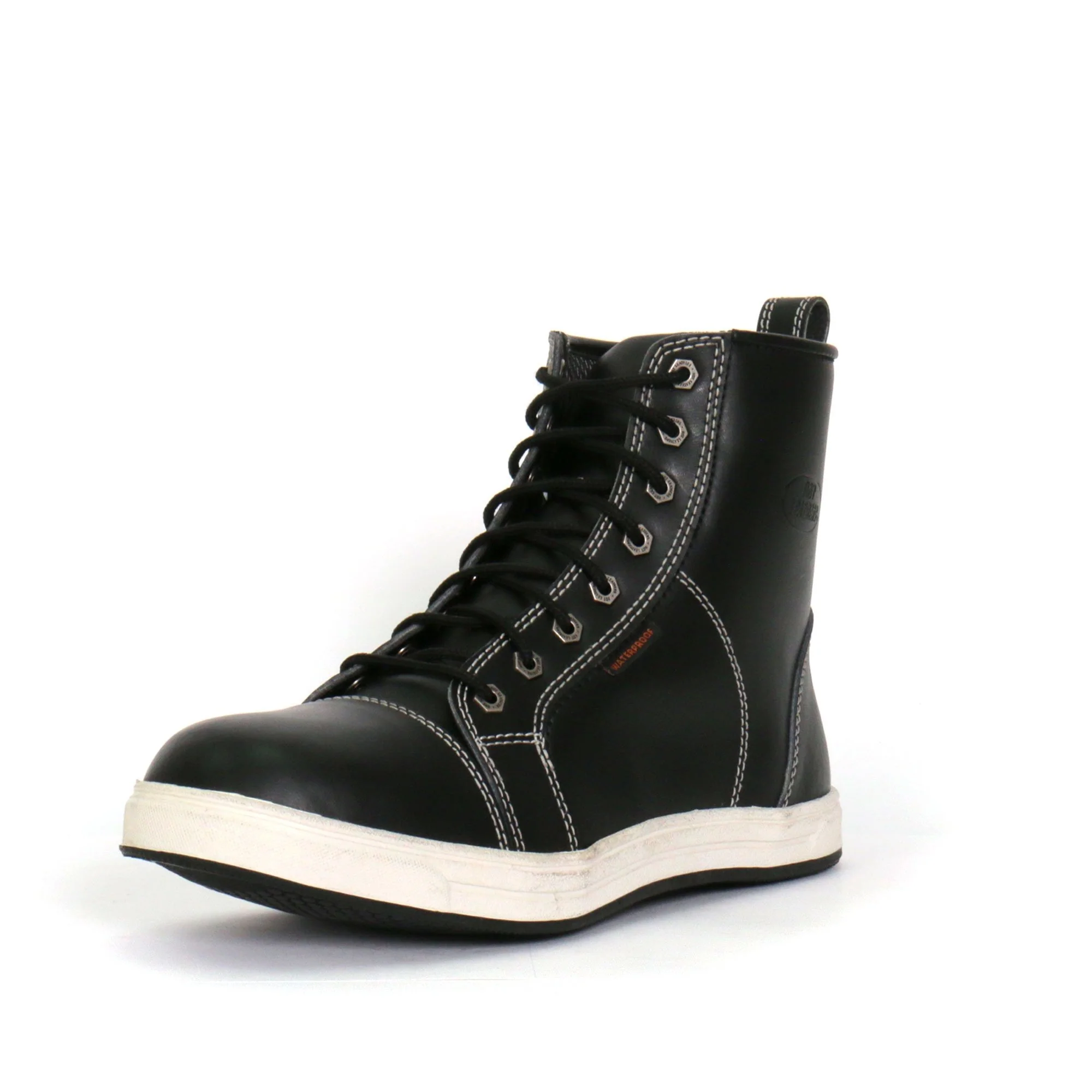 Hot Leathers BTM1014 Men's Black and White Leather 6-inch Riding Sneaker - Image 6