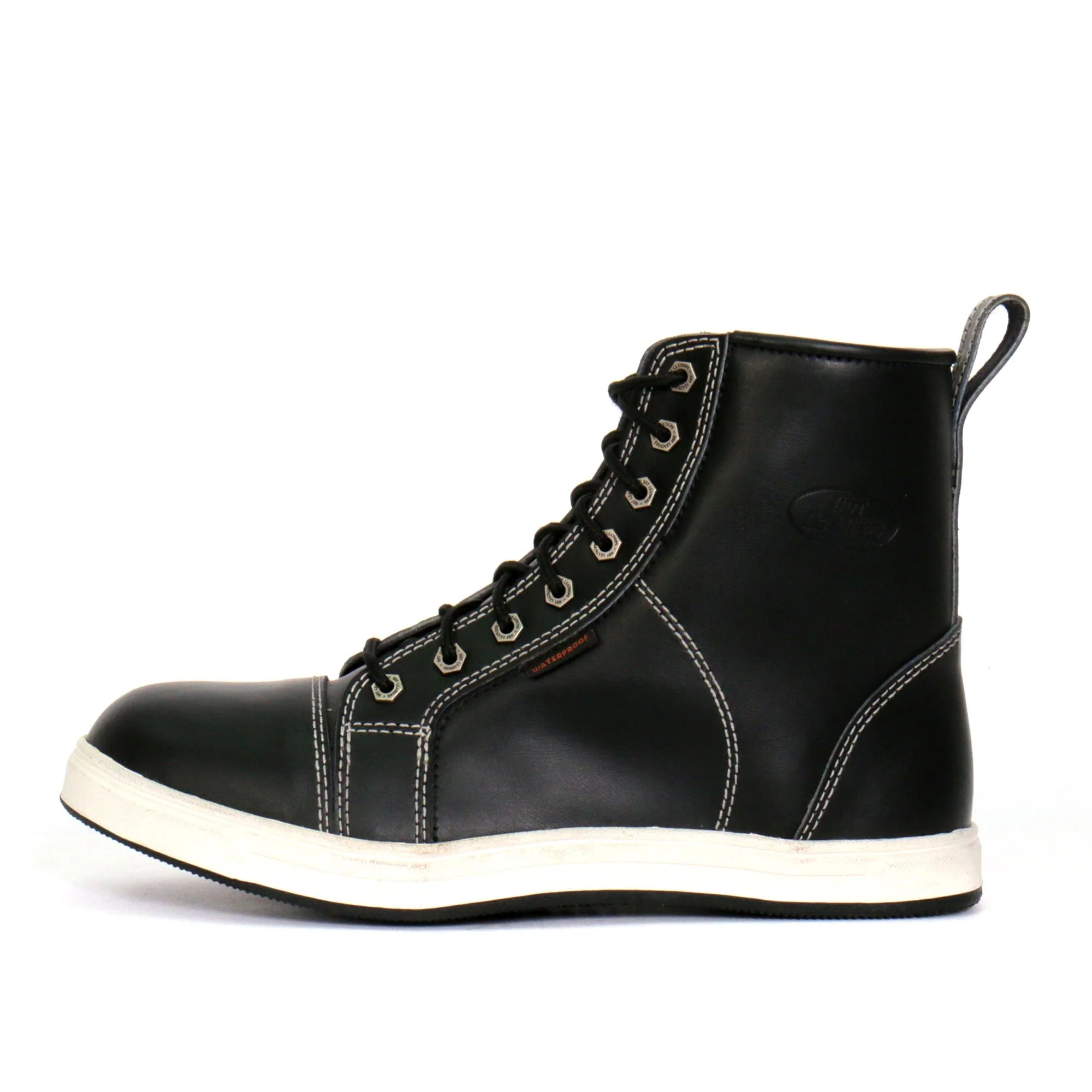 Hot Leathers BTM1014 Men's Black and White Leather 6-inch Riding Sneaker - Image 7