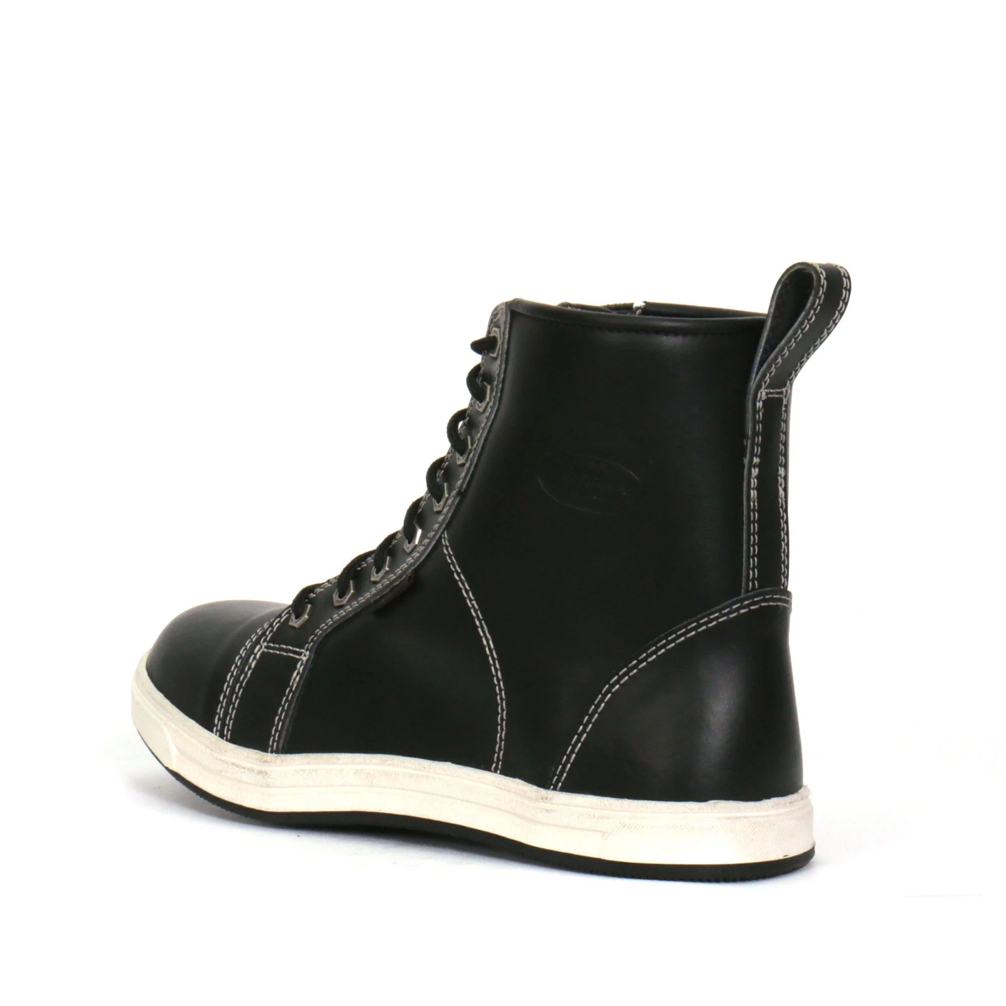 Hot Leathers BTM1014 Men's Black and White Leather 6-inch Riding Sneaker - Image 8