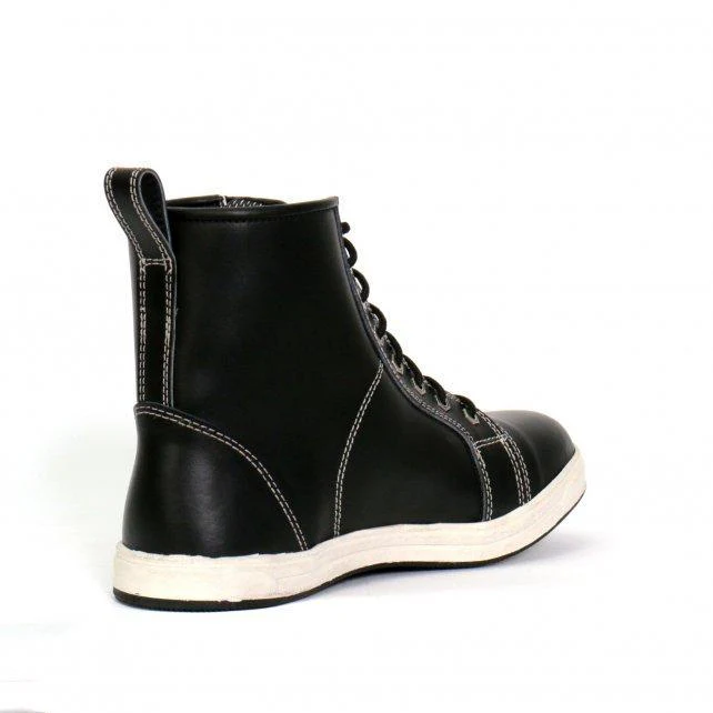 Hot Leathers BTM1014 Men's Black and White Leather 6-inch Riding Sneaker - Image 9