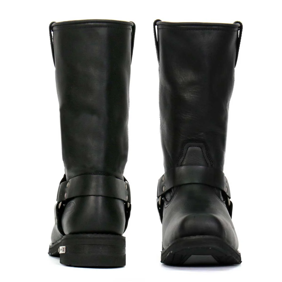Hot Leathers BTM1016 Men's Classic Black 11-inch Harness Leather Boots - Image 4