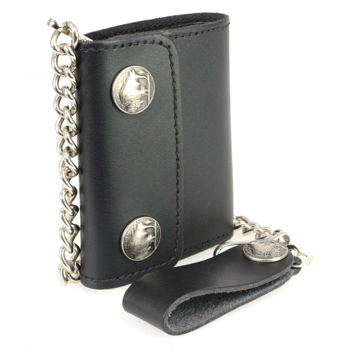 Hot Leathers Buffalo Nickel Bi-Fold Wallet WLA1001 - Image 5