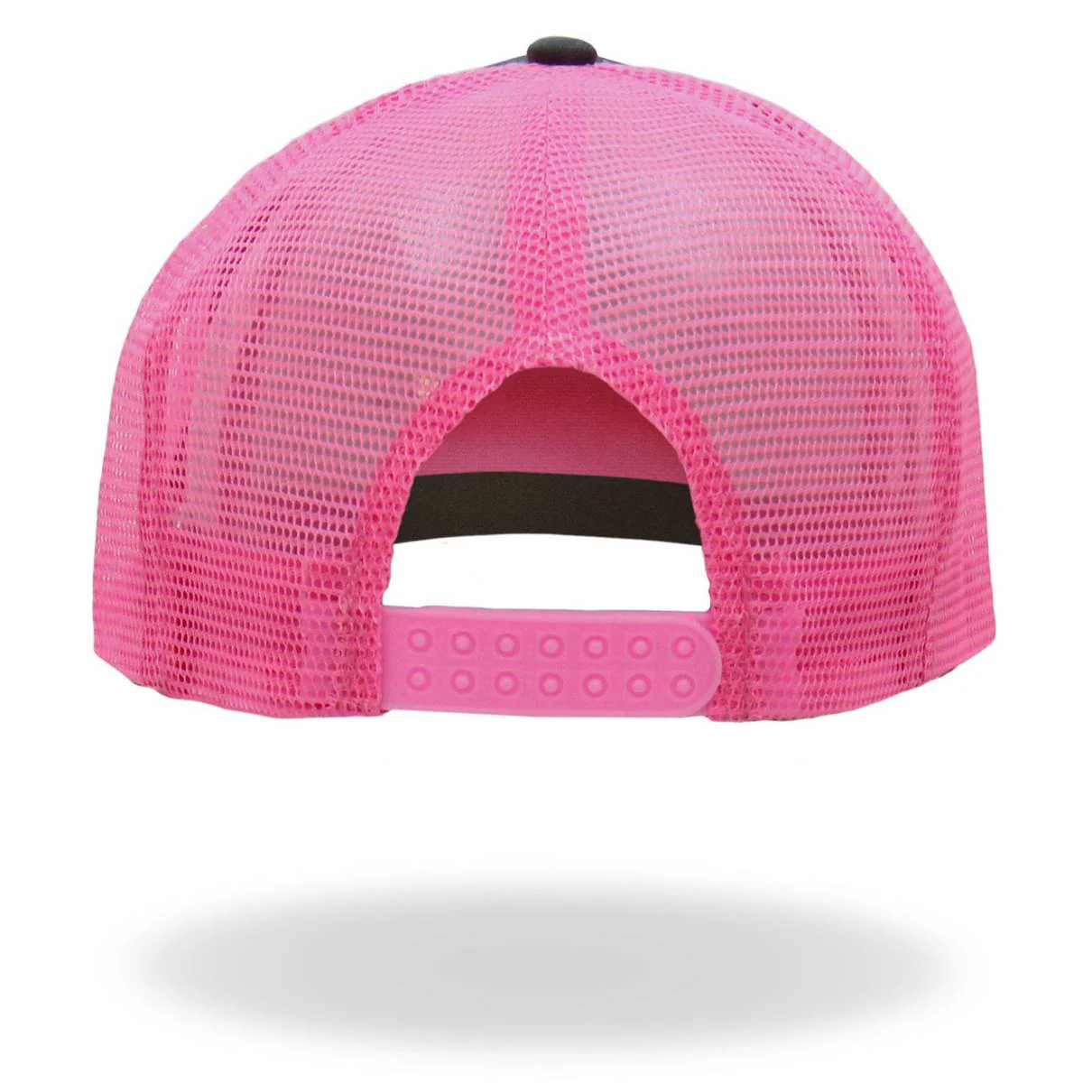 Hot Leathers Charcoal and pink Girly Skull Trucker Hat GSH1052 - Image 4