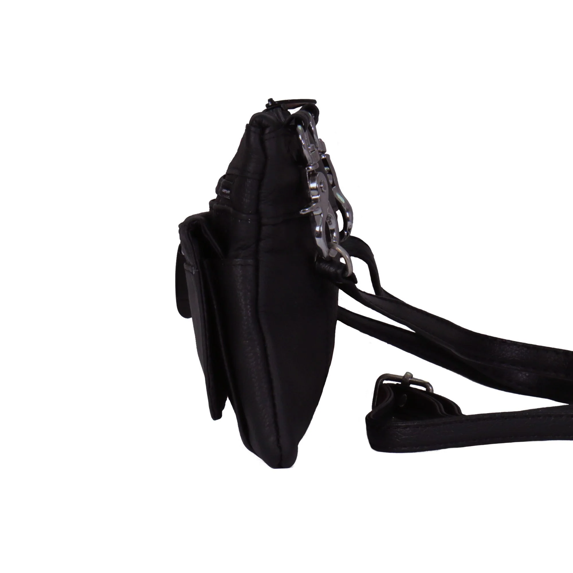 Hot Leathers CPL5011 Black Ladies Clip Pouch with Cell Pocket - Image 2