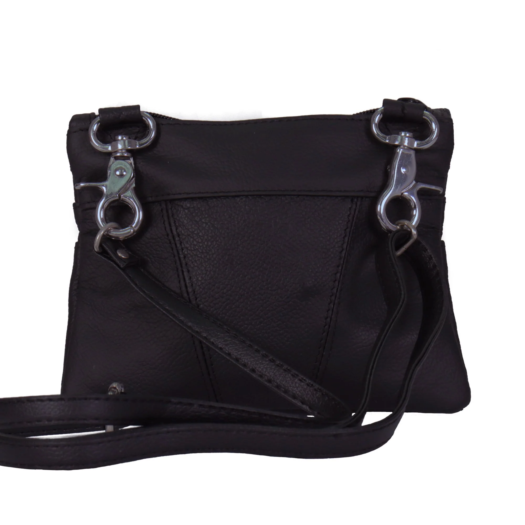 Hot Leathers CPL5011 Black Ladies Clip Pouch with Cell Pocket - Image 5