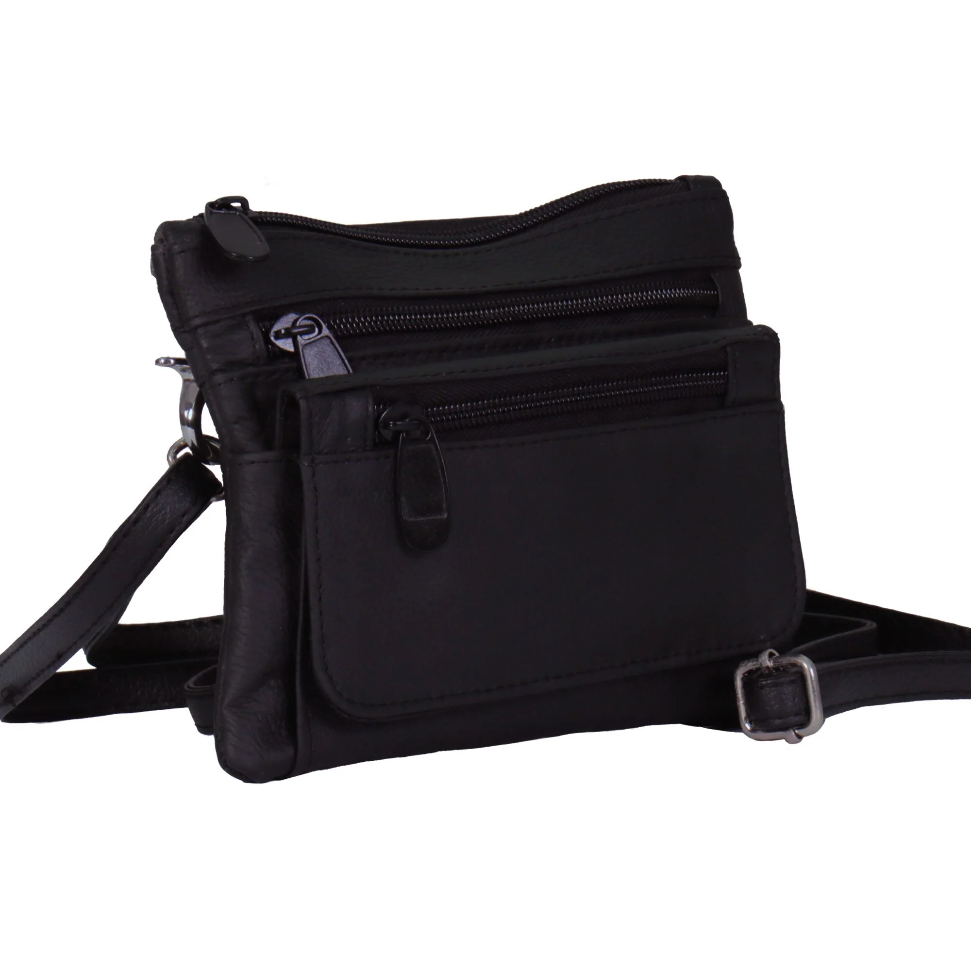 Hot Leathers CPL5011 Black Ladies Clip Pouch with Cell Pocket - Image 7