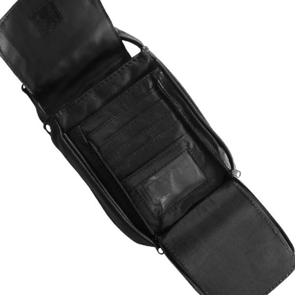 Hot Leathers CPL5012 Black Ladies 3 Pocket Clip Pouch with Strap - Image 3