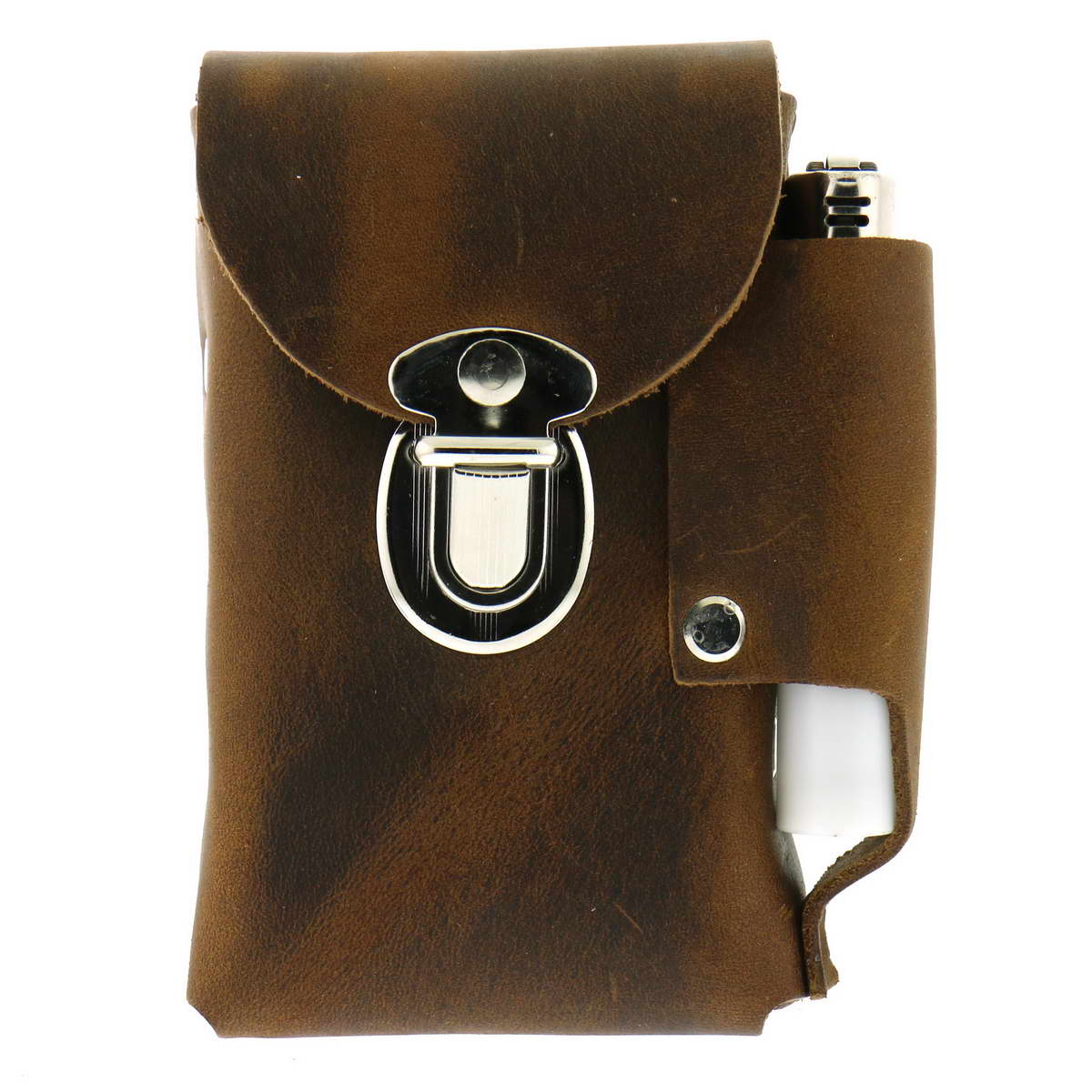 Hot Leathers CSB1009 Brown Leather Cigarette Case - Image 2