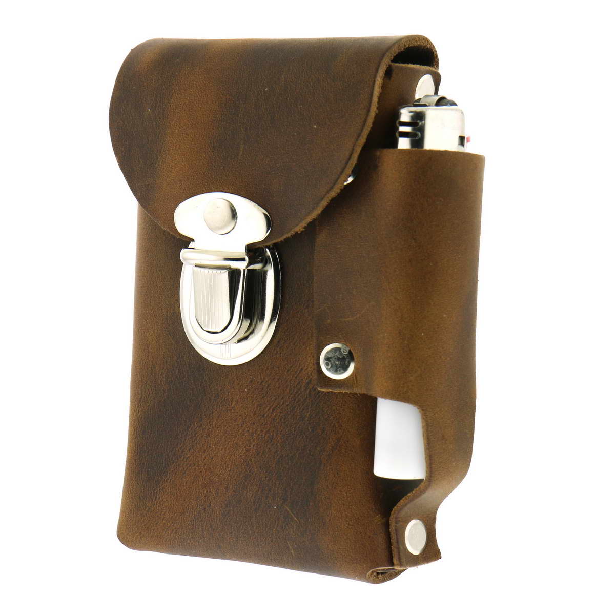 Hot Leathers CSB1009 Brown Leather Cigarette Case - Image 3