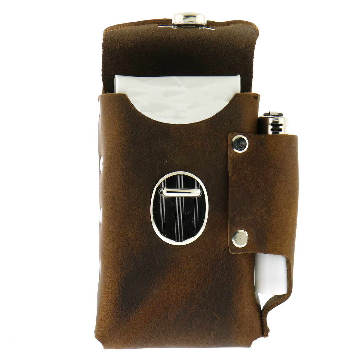Hot Leathers CSB1009 Brown Leather Cigarette Case - Image 4