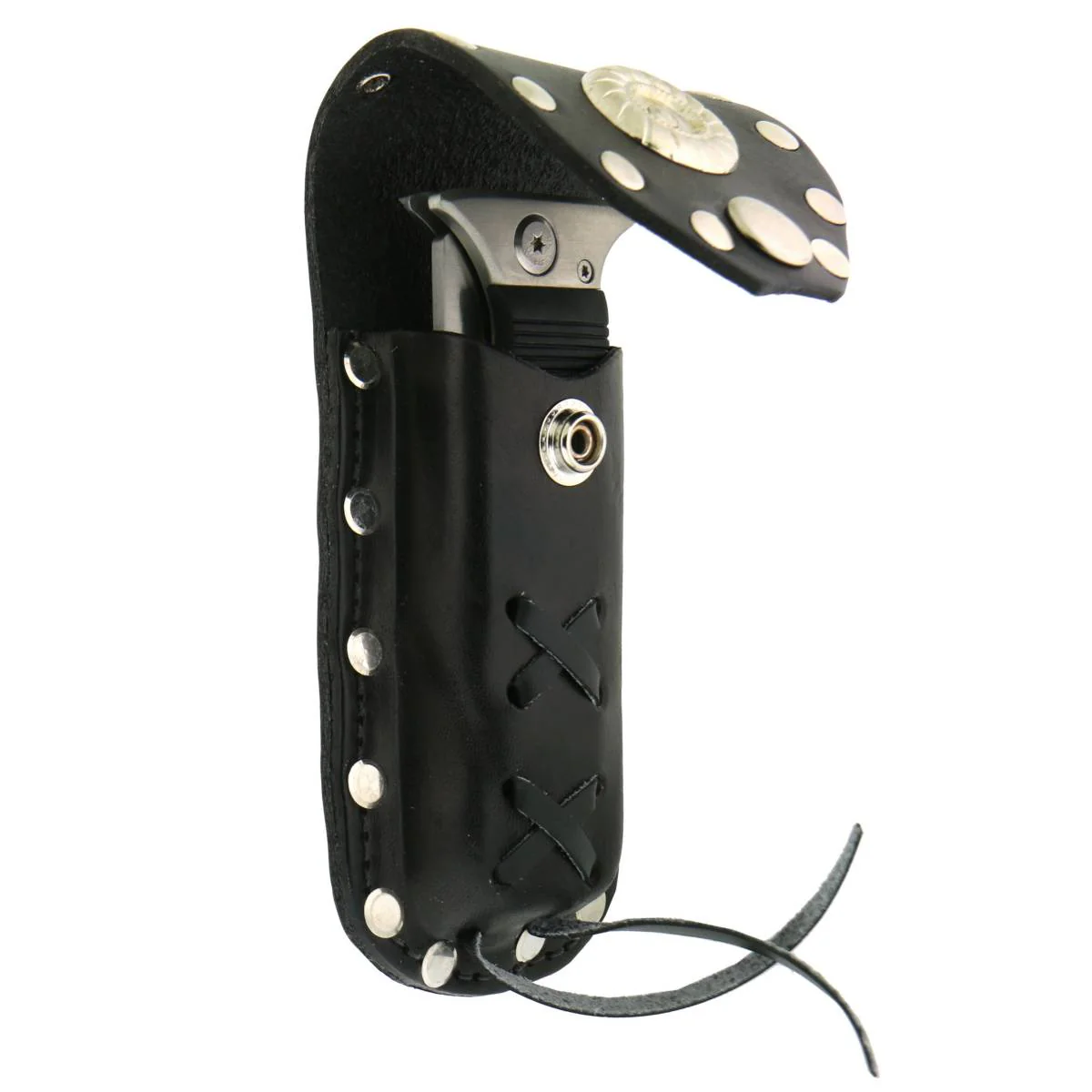 Hot Leathers CSF1001 Leather Knife Case with Rivets and Snap Closure - Image 5