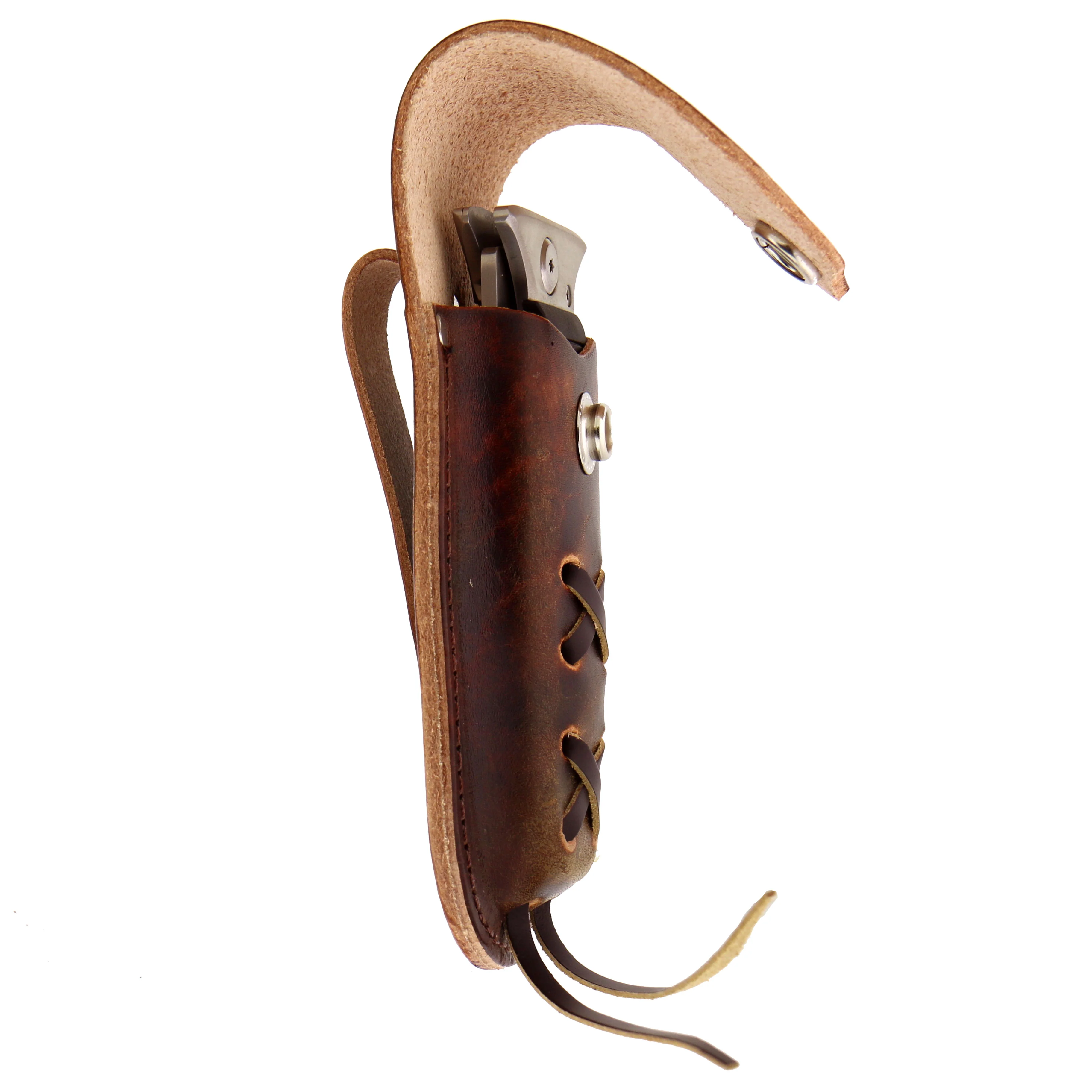 Hot Leathers CSF1002 Brown Leather Laced Knife Case - Image 5