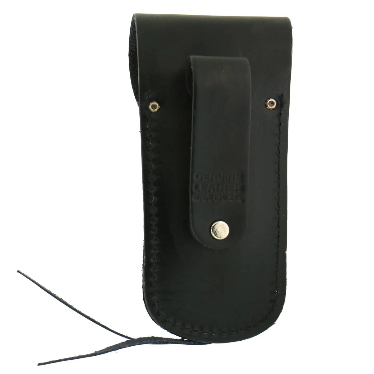 Hot Leathers CSF1006 Black Leather Knife Case with Snap Closure - Image 2