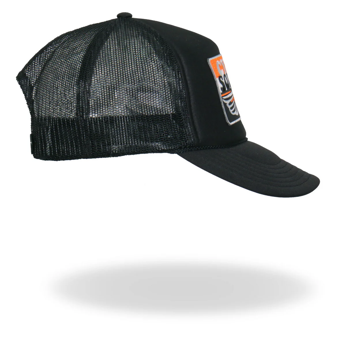 Hot Leathers CYA1003 Official Cycle Source Stripes Retro Wing Wheel Logo Snapback Trucker Hat - Image 4