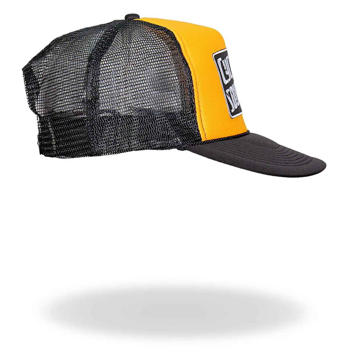 Hot Leathers CYA1005 Official Cycle Source Magazine Logo Gold and Black Snapback Trucker Hat - Image 5