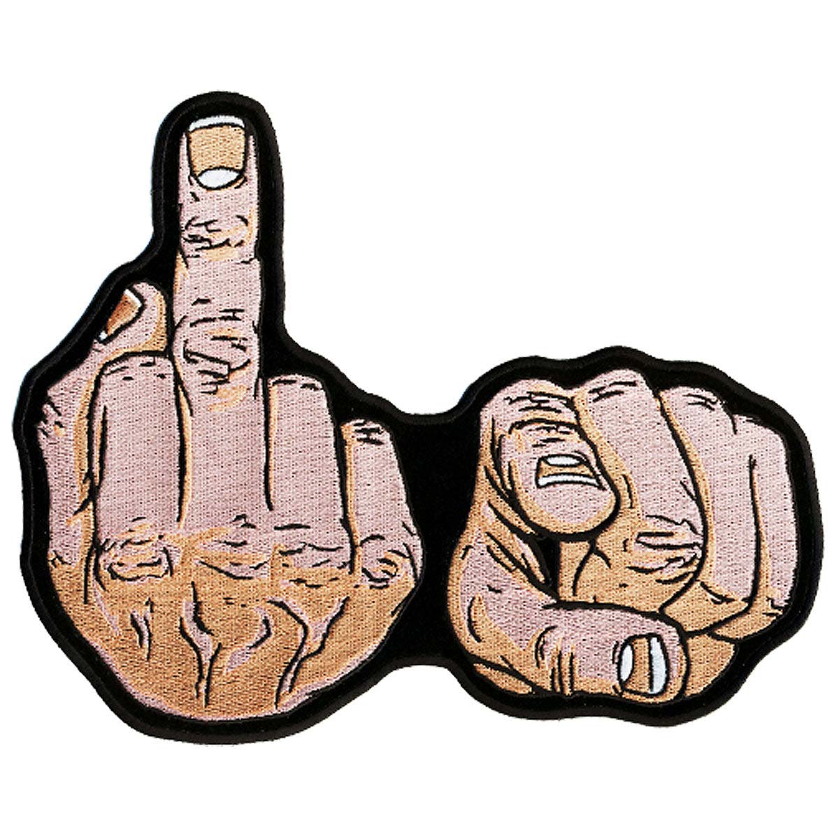 Hot Leathers F.U. Hands 11" x 11" Patch PPA4078