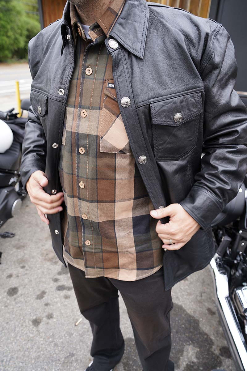 Hot Leathers FLM2013 Men's Sidewinder Flannel Long Sleeve Shirt - Image 4