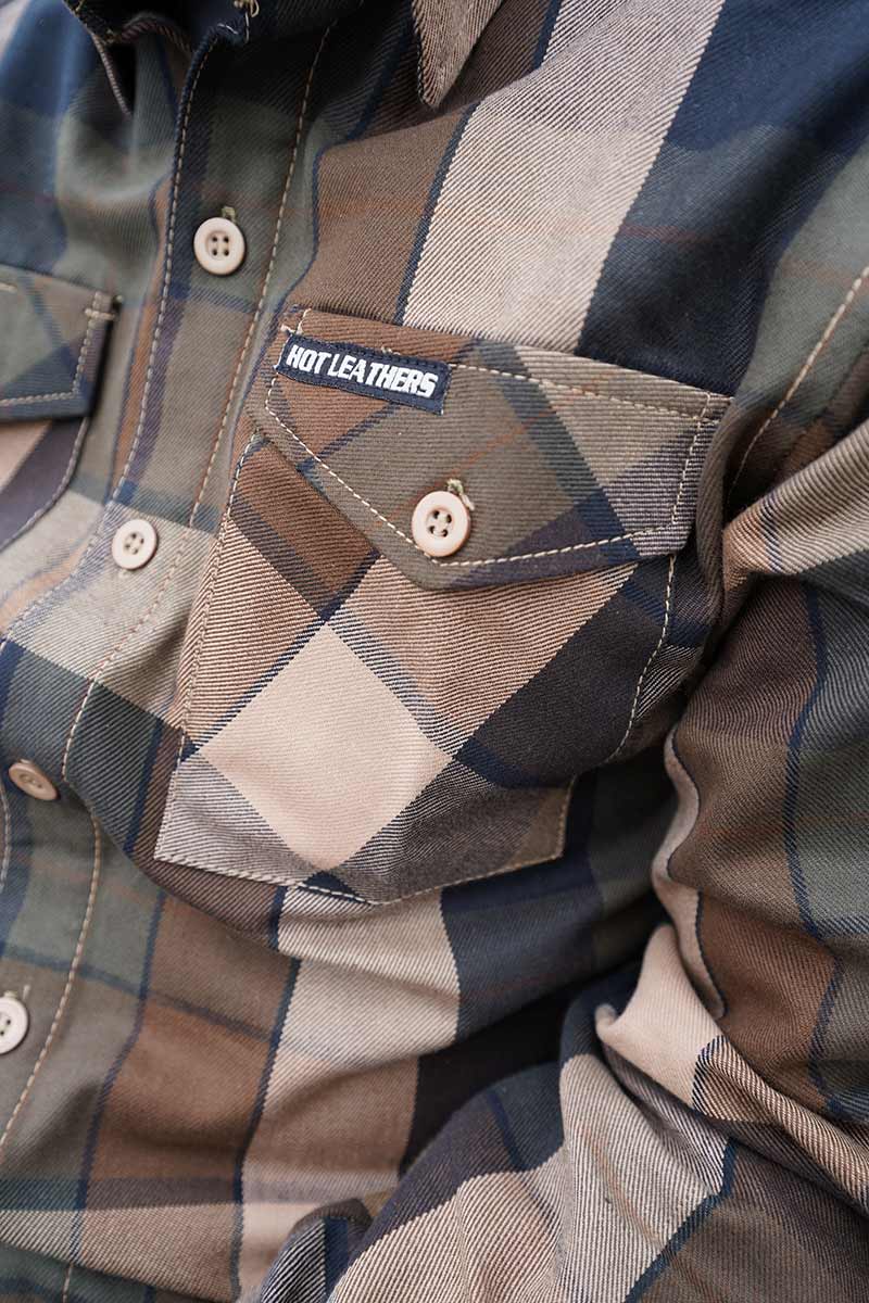 Hot Leathers FLM2013 Men's Sidewinder Flannel Long Sleeve Shirt - Image 5
