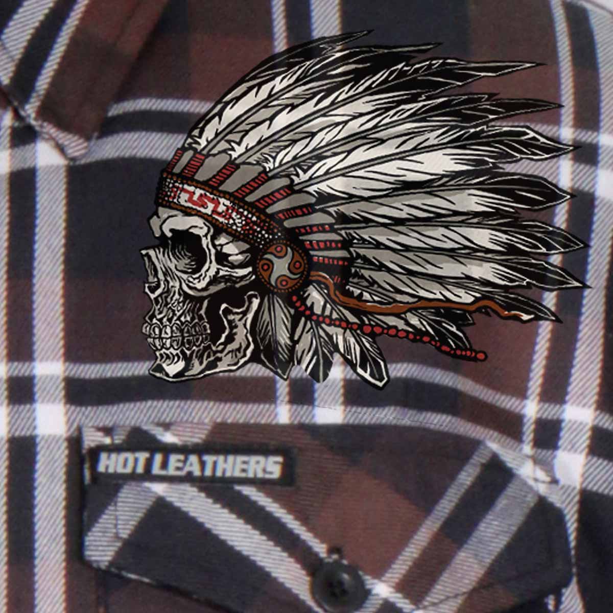 Hot Leathers FLM2109 Men's Headdress Flannel Long Sleeve Shirt - Image 4
