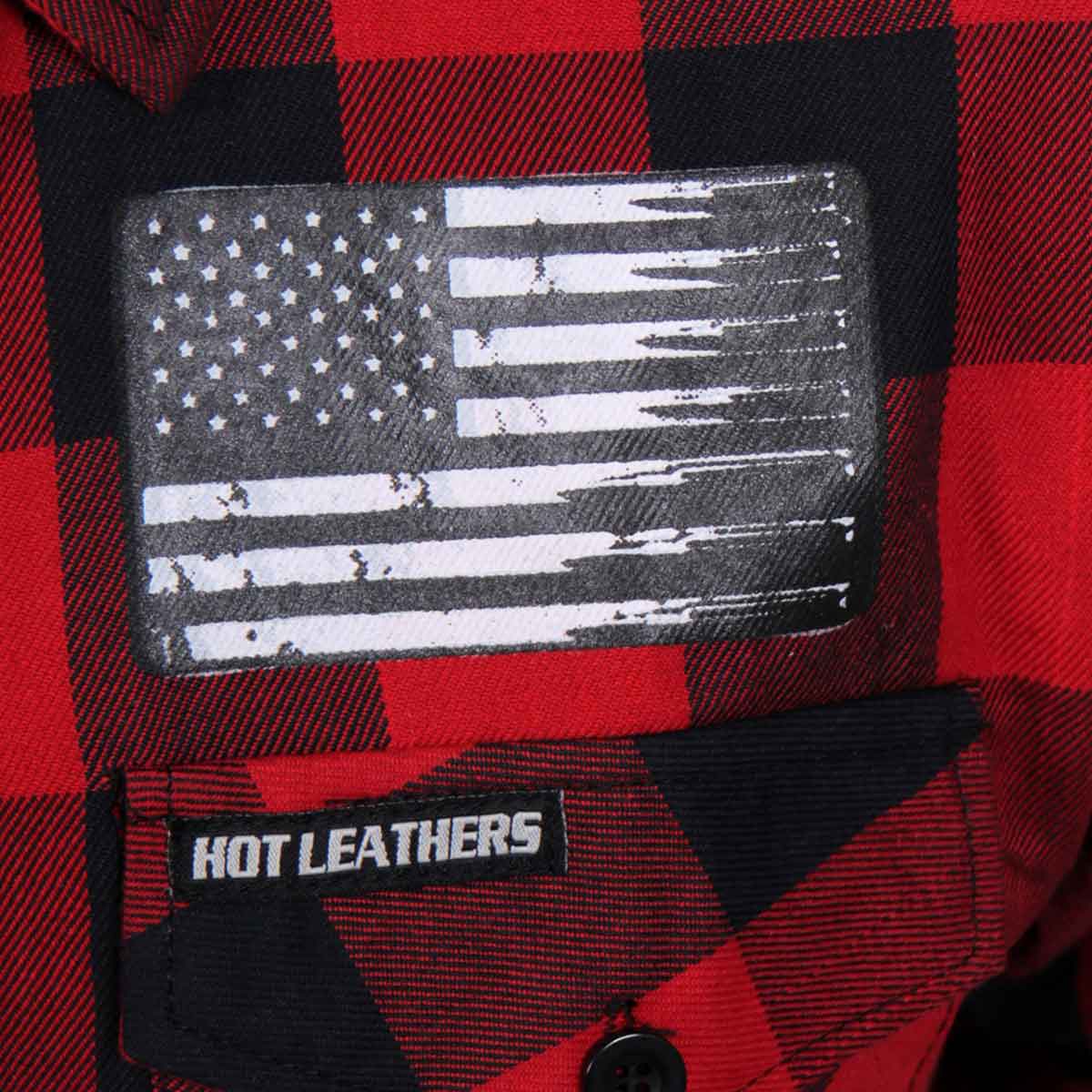 Hot Leathers FLM2110 Men's Bullets Flannel Long Sleeve Shirt - Image 4