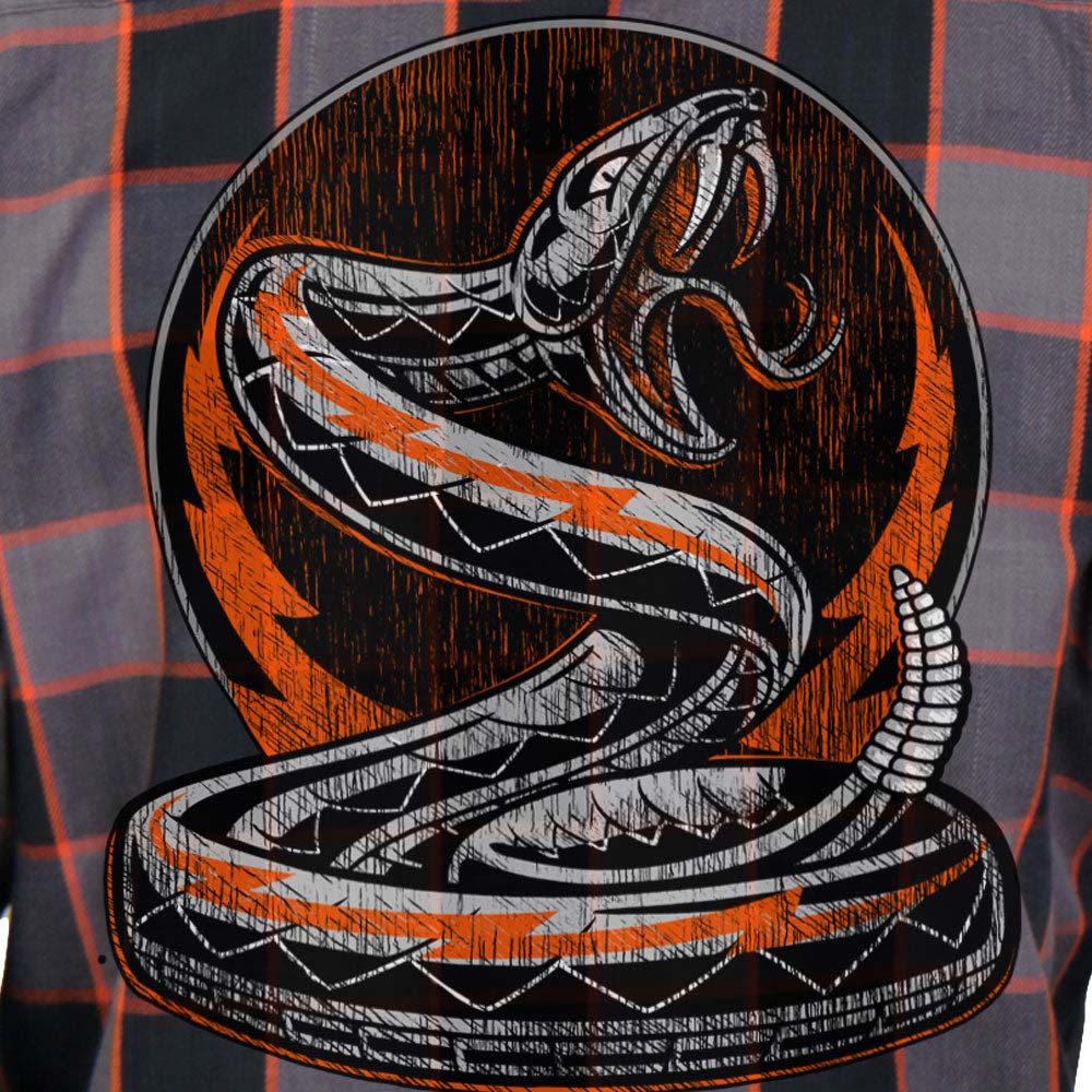 Hot Leathers FLM2111 Men's Rattler Flannel Long Sleeve Shirt - Image 5