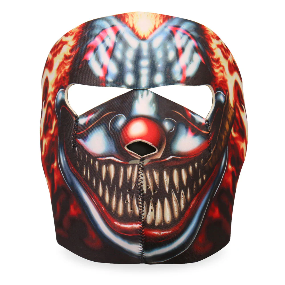 Hot Leathers FMA1023 Smoking Clown Neoprene Face Mask - Image 2