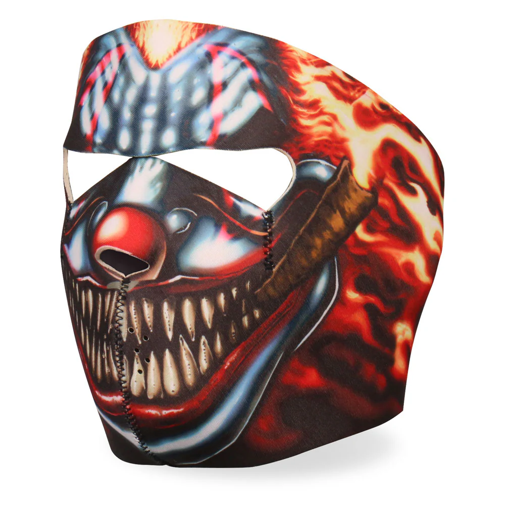 Hot Leathers FMA1023 Smoking Clown Neoprene Face Mask - Image 3