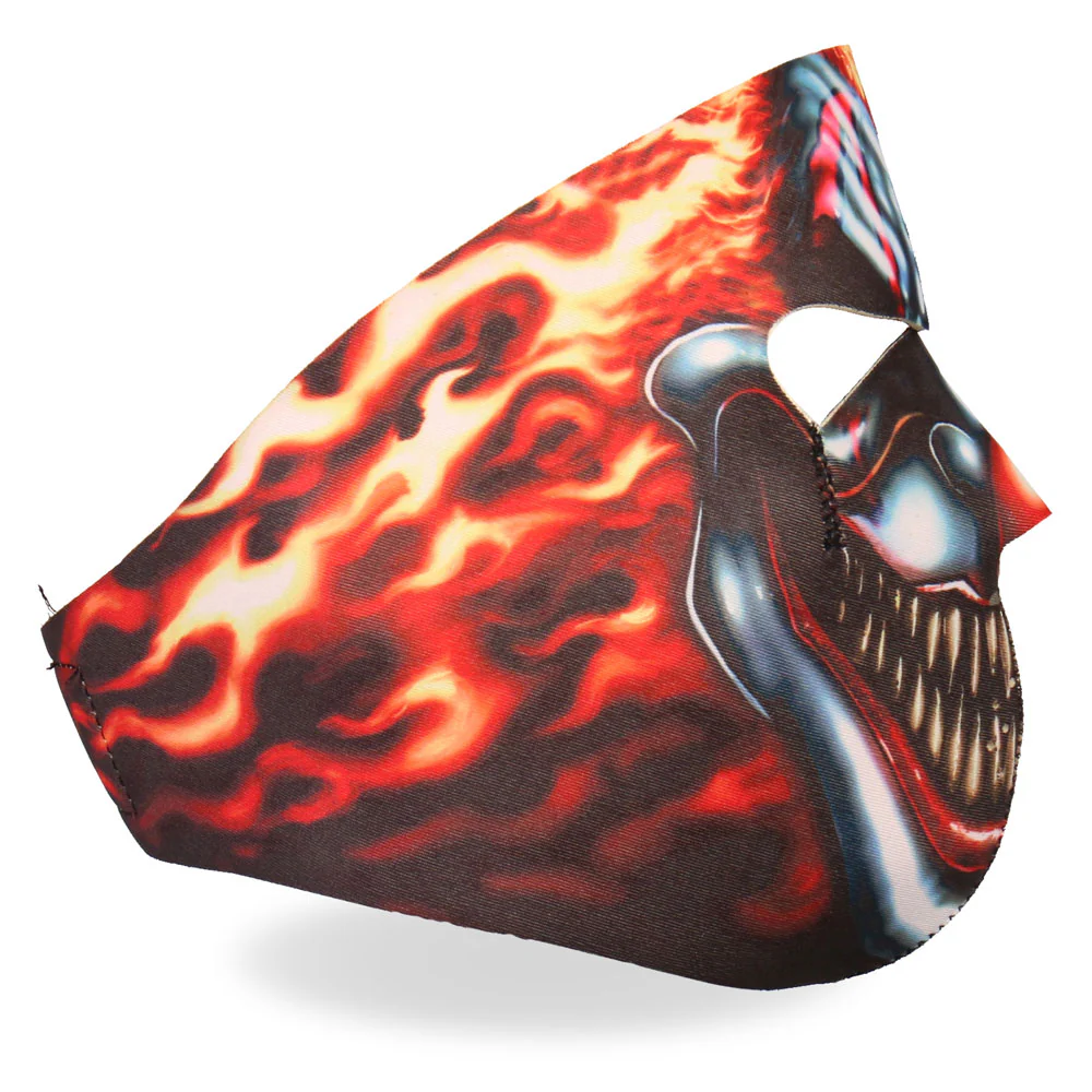 Hot Leathers FMA1023 Smoking Clown Neoprene Face Mask - Image 6