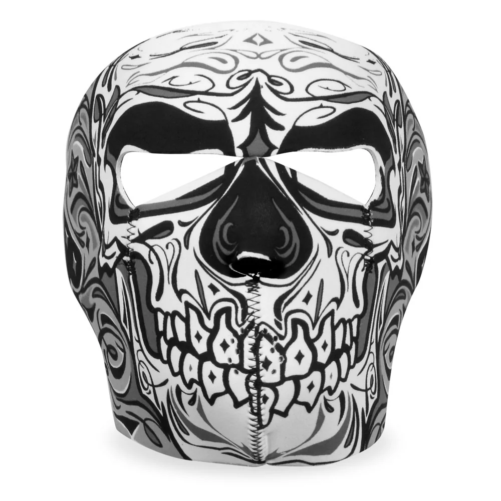 Hot Leathers FMA1027 Sugar Skull Face Mask - Image 2