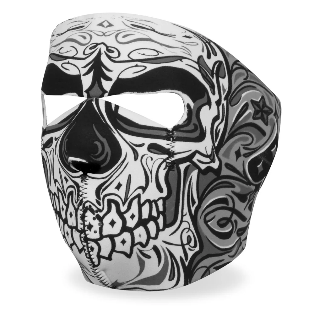 Hot Leathers FMA1027 Sugar Skull Face Mask - Image 3