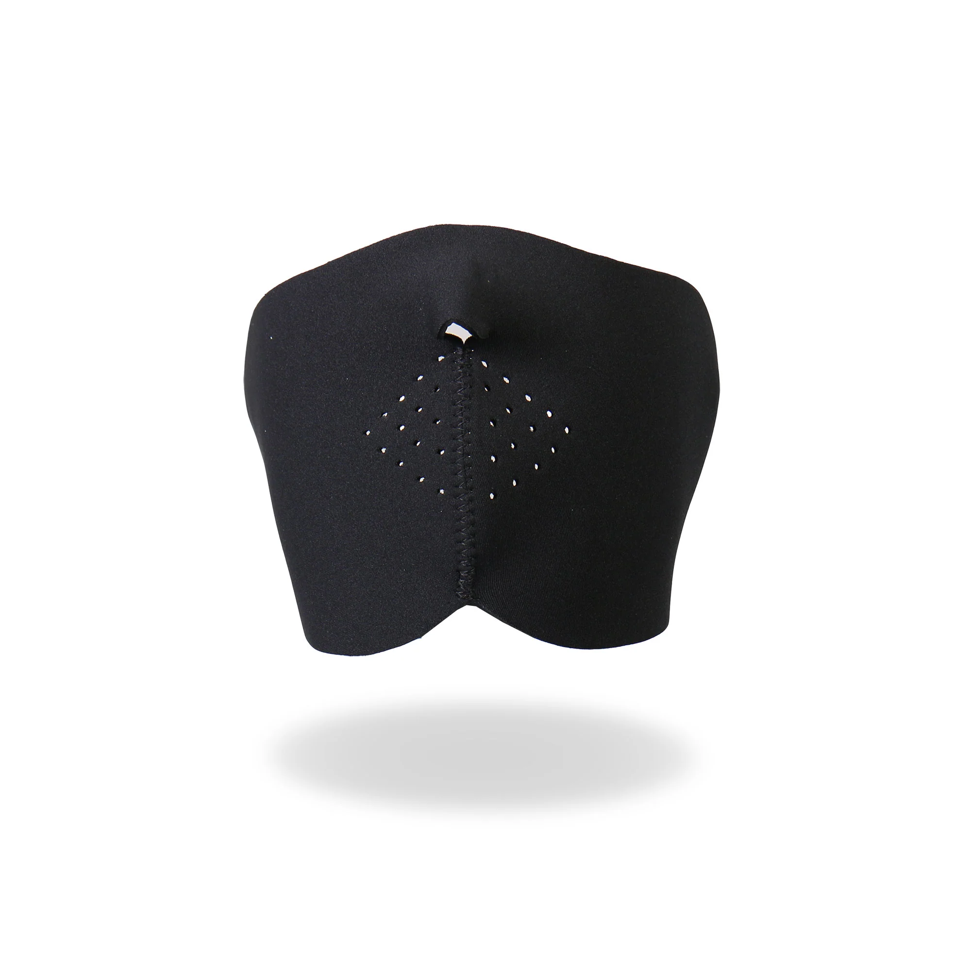 Hot Leathers FMB1001 Black Neoprene 1/2 Face Mask - Image 2