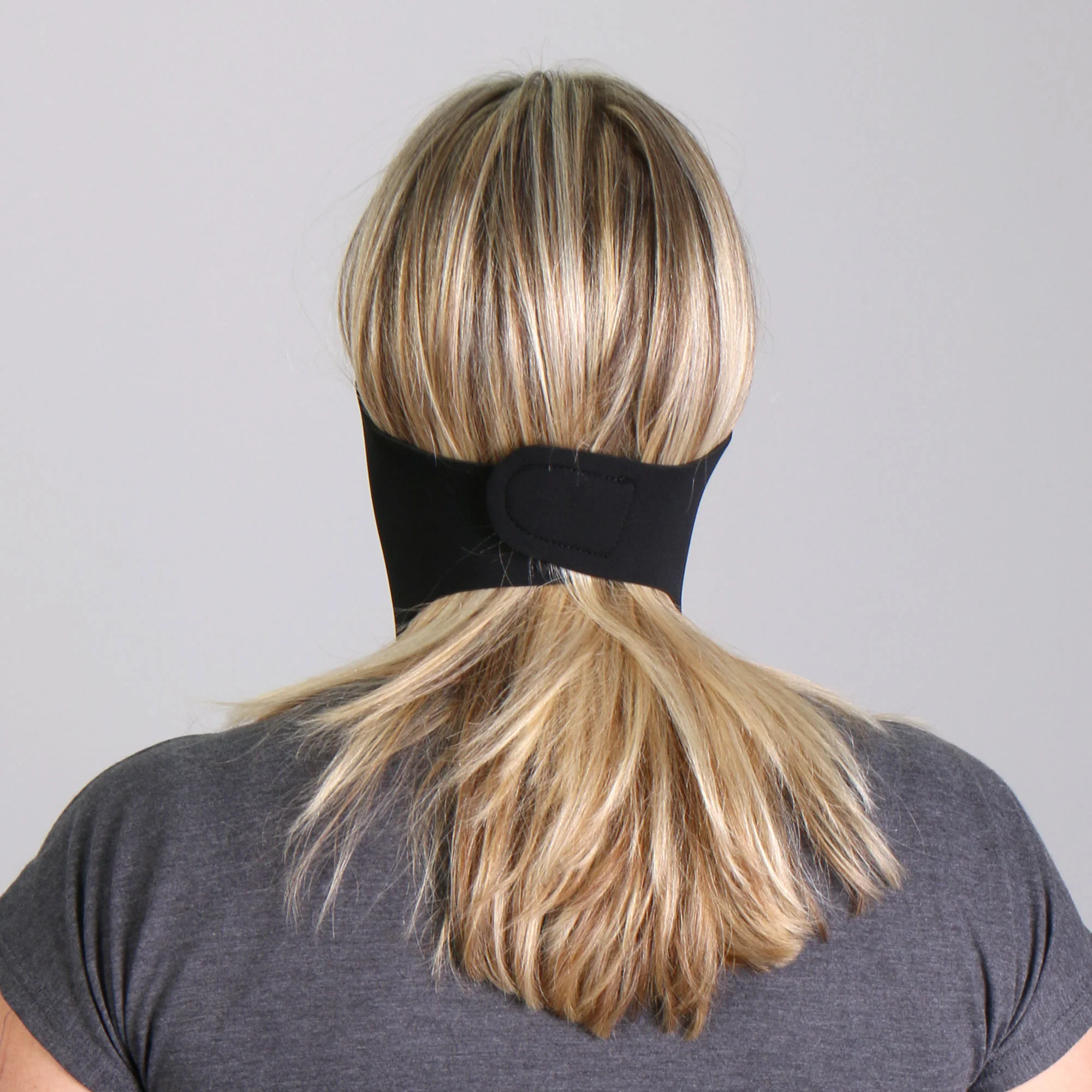 Hot Leathers FMB1001 Black Neoprene 1/2 Face Mask - Image 5