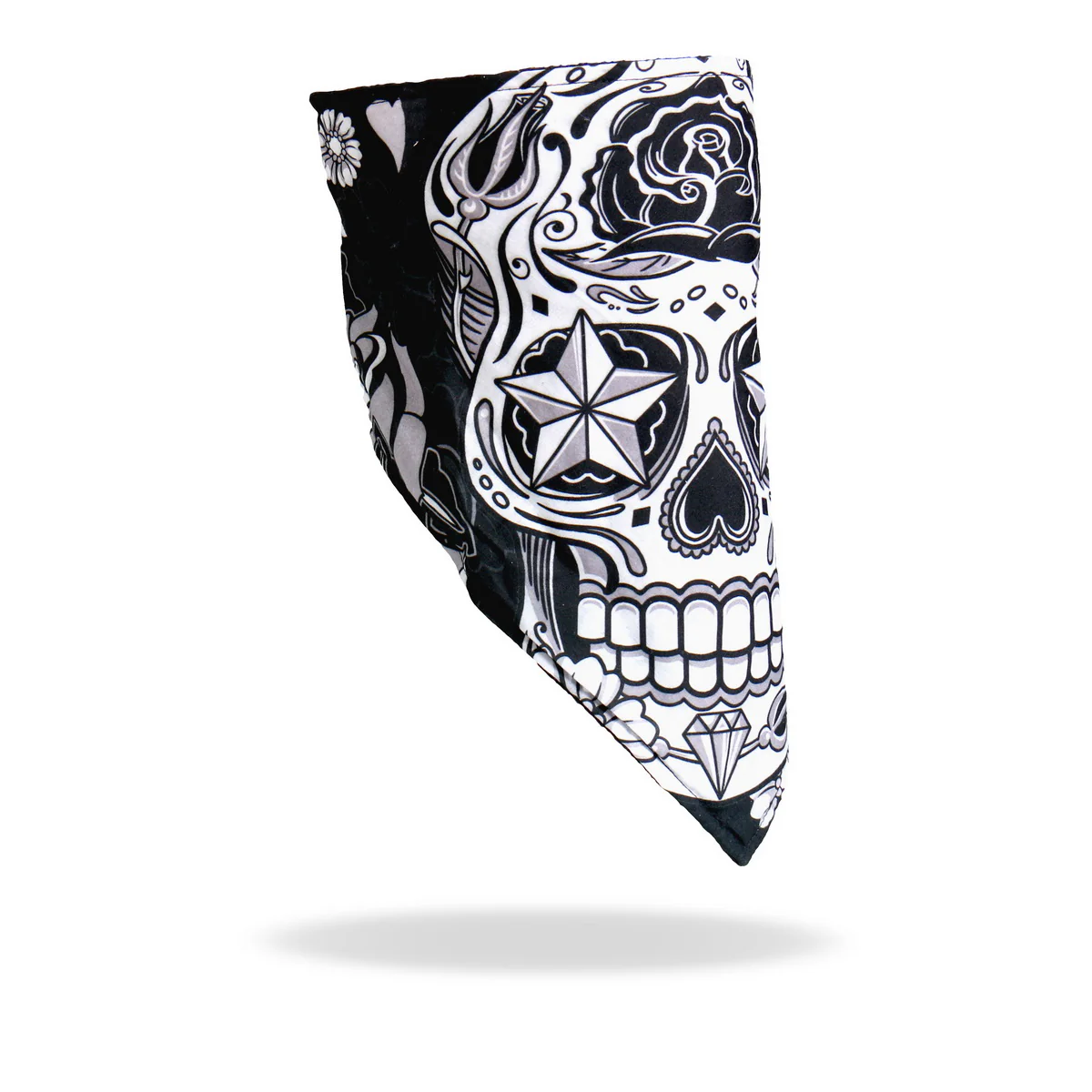 Hot Leathers FWC1002 Sugar Skull Face Wrap Neck Warmer - Image 2