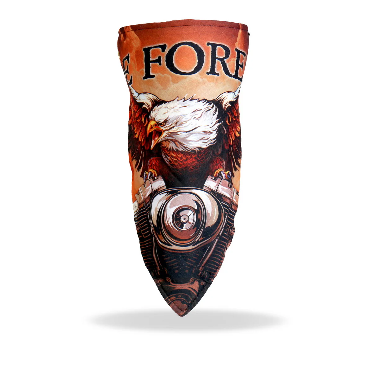 Hot Leathers FWC1003 Storm Cloud Eagle Face Wrap Neck Warmer - Image 2