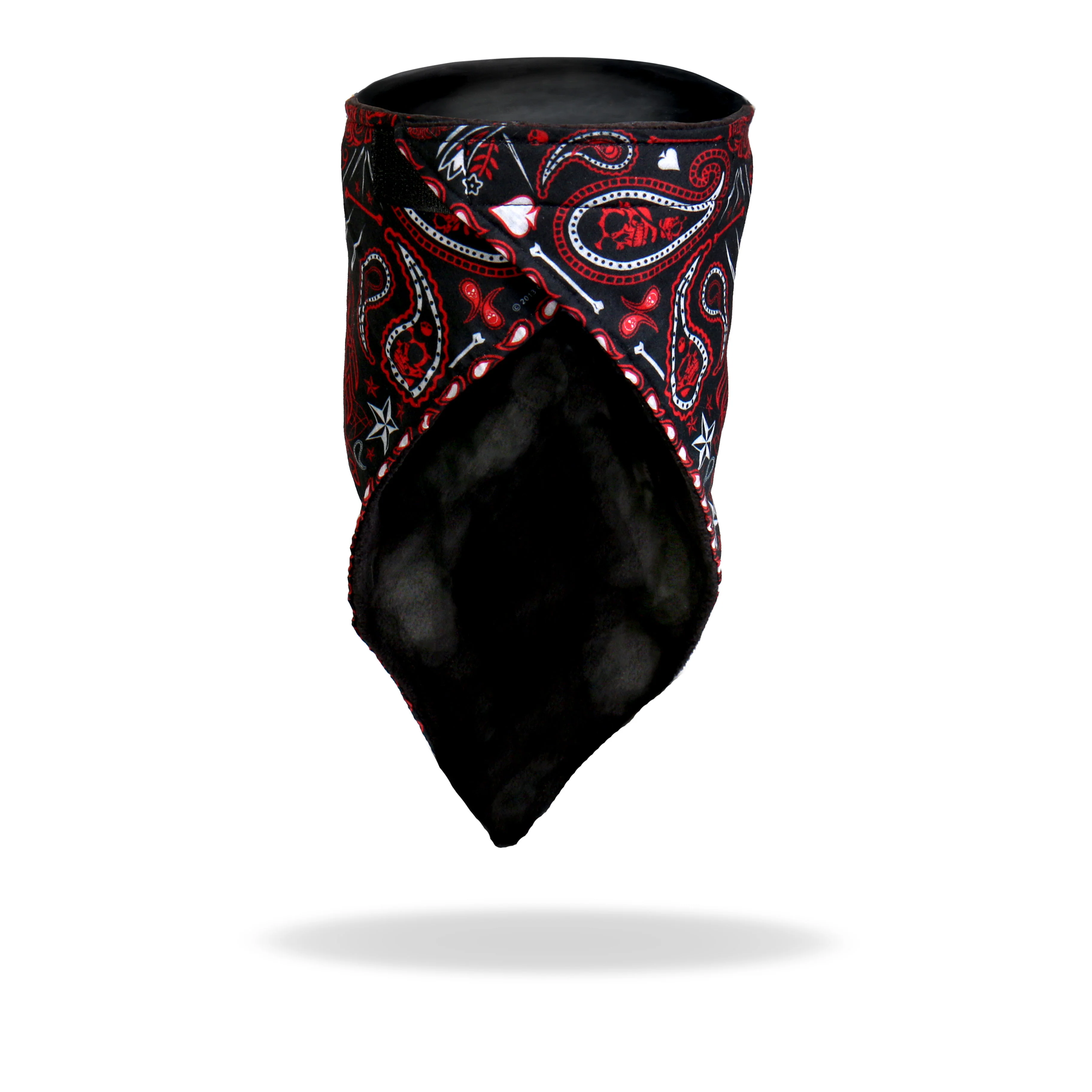 Hot Leathers FWC1004 Red Paisley Face Wrap Neck Warmer - Image 5