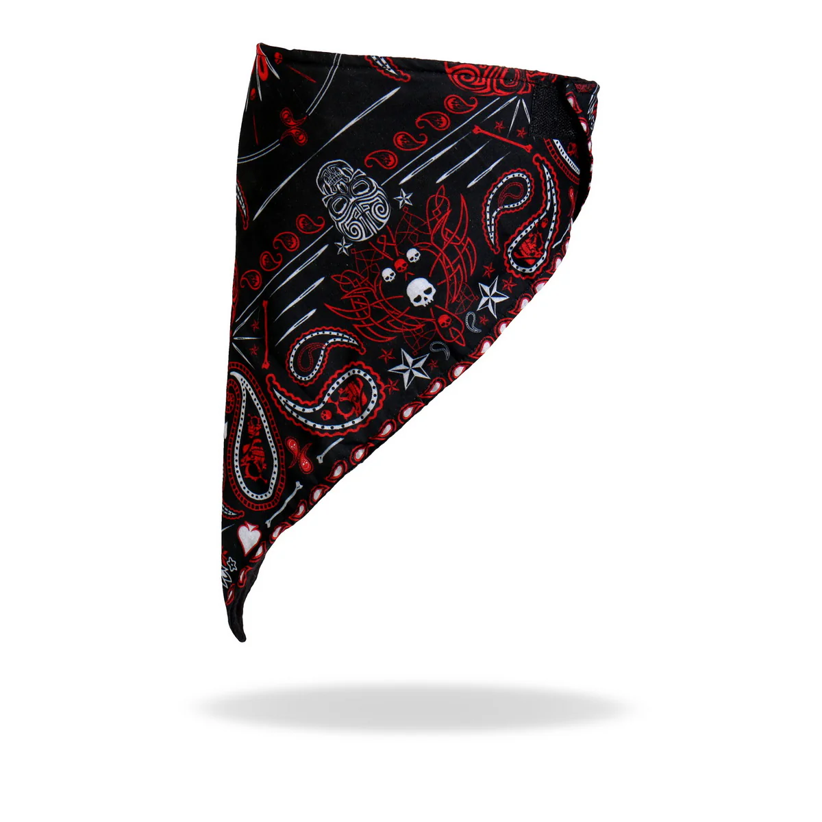 Hot Leathers FWC1004 Red Paisley Face Wrap Neck Warmer - Image 6